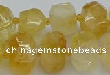 CNG5219 15.5 inches 12*16mm - 15*20mm faceted nuggets citrine beads