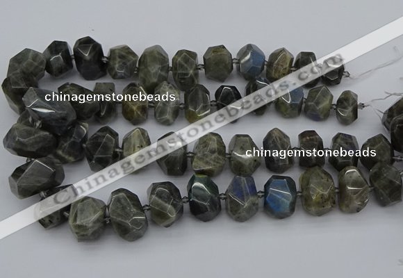 CNG5222 15.5 inches 12*16mm - 15*20mm faceted nuggets labradorite beads