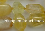 CNG5232 15.5 inches 12*16mm - 15*25mm faceted nuggets citrine beads