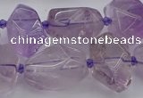 CNG5234 15.5 inches 13*18mm - 18*25mm faceted nuggets amethyst beads