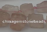 CNG5241 15.5 inches 8*12mm - 15*25mm nuggets rose quartz beads