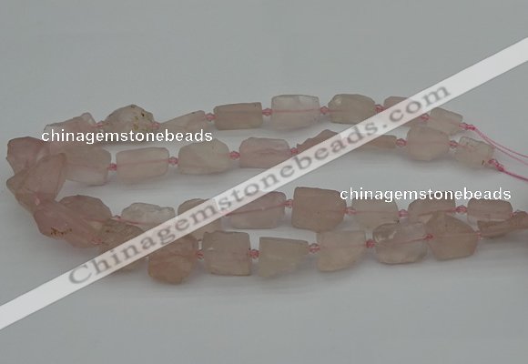 CNG5241 15.5 inches 8*12mm - 15*25mm nuggets rose quartz beads