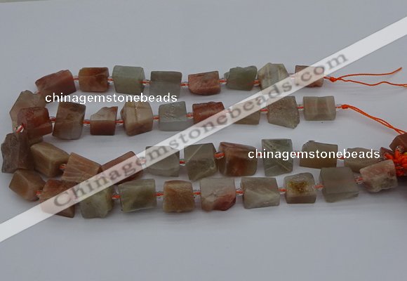 CNG5243 15.5 inches 8*12mm - 15*25mm nuggets moonstone beads