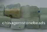 CNG5244 15.5 inches 8*12mm - 15*25mm nuggets aquamarine beads