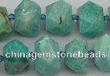 CNG5271 15.5 inches 10*14mm - 15*20mm faceted nuggets amazonite beads