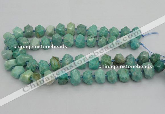 CNG5271 15.5 inches 10*14mm - 15*20mm faceted nuggets amazonite beads