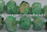 CNG5272 15.5 inches 10*14mm - 13*18mm faceted nuggets emerald  beads