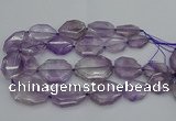 CNG5283 15.5 inches 20*30mm - 35*45mm faceted freeform amethyst beads