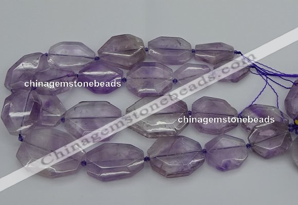 CNG5283 15.5 inches 20*30mm - 35*45mm faceted freeform amethyst beads