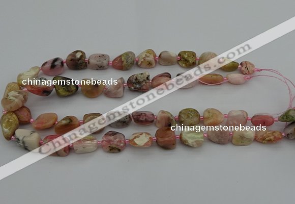 CNG5292 15.5 inches 8*12mm - 15*20mm nuggets pink opal gemstone beads