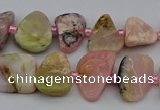 CNG5293 15.5 inches 8*12mm - 15*20mm freeform pink opal gemstone beads