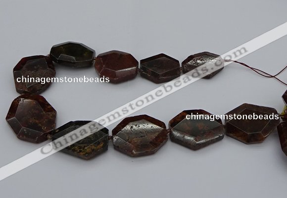 CNG5313 15.5 inches 20*30mm - 35*45mm freeform orange garnet beads