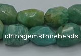 CNG5320 15.5 inches 12*16mm - 13*18mm faceted nuggets amazonite beads