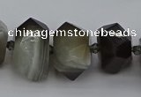 CNG5324 15.5 inches 12*16mm - 15*20mm faceted nuggets agate beads