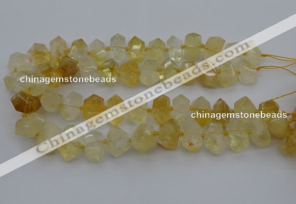 CNG5327 15.5 inches 12*16mm - 15*20mm faceted nuggets citrine beads