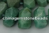 CNG5338 15.5 inches 12*16mm - 15*20mm faceted nuggets amazonite beads