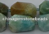 CNG5341 15.5 inches 13*18mm - 18*30mm faceted nuggets amazonite beads