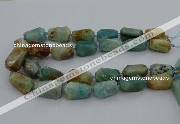 CNG5341 15.5 inches 13*18mm - 18*30mm faceted nuggets amazonite beads