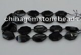 CNG5350 15.5 inches 25*35mm - 30*40mm faceted freeform agate beads