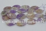 CNG5357 20*30mm - 35*45mm faceted freeform lavender amethyst beads