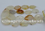 CNG5363 15.5 inches 20*30mm - 35*45mm faceted freeform agate beads