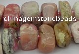 CNG5381 15.5 inches 10*14mm - 13*18mm nuggets pink opal beads