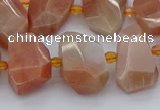 CNG5386 15.5 inches 12*16mm - 18*25mm faceted nuggets moonstone beads