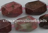 CNG5397 15.5 inches 12*16mm - 15*25mm faceted nuggets rhodochrosite beads