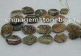 CNG5406 20*30mm - 35*45mm faceted freeform ghost gemstone beads