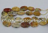 CNG5423 20*30mm - 35*45mm faceted freeform crazy lace agate beads