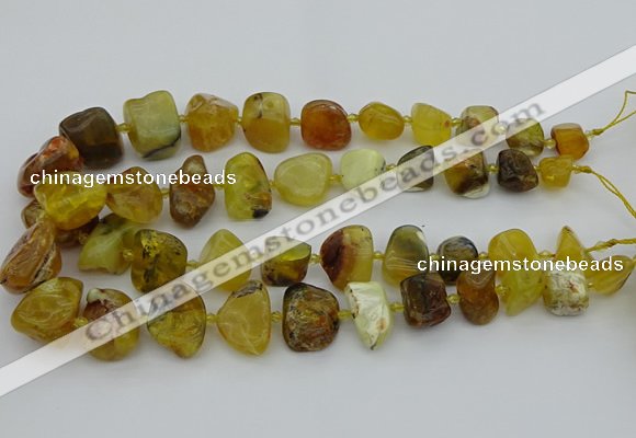 CNG5429 8*12mm - 16*20mm nuggets yellow opal beads wholesale