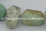 CNG5437 15.5 inches 12*16mm - 18*25mm faceted nuggets amazonite beads