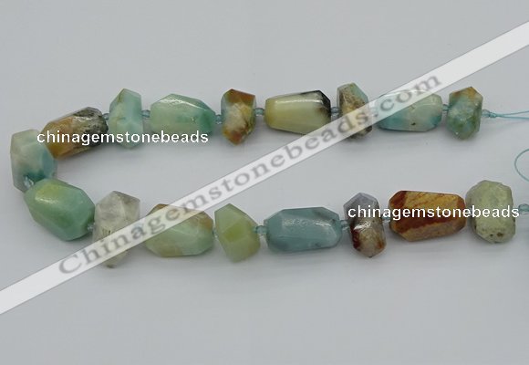 CNG5437 15.5 inches 12*16mm - 18*25mm faceted nuggets amazonite beads