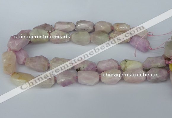 CNG5446 15.5 inches 12*16mm - 15*25mm faceted nuggets kunzite beads