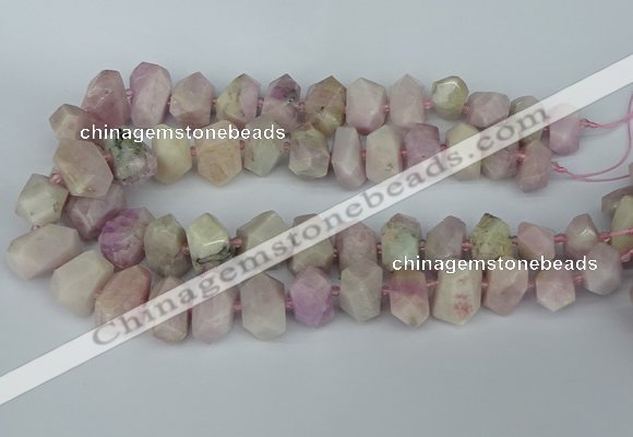 CNG5447 15.5 inches 12*16mm - 15*20mm faceted nuggets kunzite beads