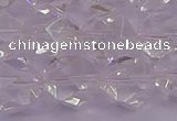 CNG5474 15.5 inches 12mm faceted nuggets white crystal beads
