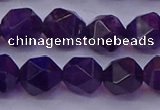 CNG5494 15.5 inches 12mm faceted nuggets amethyst gemstone beads