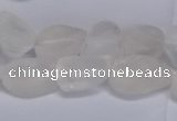 CNG5530 15.5 inches 10*14mm - 12*16mm nuggets white crystal beads