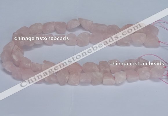 CNG5531 15.5 inches 10*14mm - 12*16mm nuggets rose quartz beads