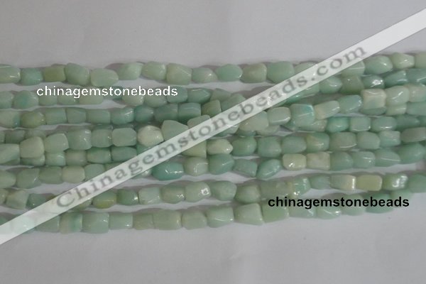 CNG554 15.5 inches 6*8mm nuggets amazonite gemstone beads