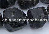 CNG5557 15.5 inches 18*22mm - 22*25mm nuggets black tourmaline beads