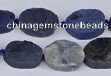 CNG5564 15.5 inches 12*16mm - 18*22mm freeform blue dumortierite beads