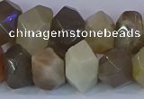 CNG5581 15.5 inches 10*14mm - 13*18mm faceted nuggets moonstone beads