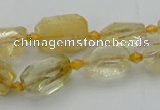 CNG5604 15.5 inches 8*12mm - 13*18mm faceted nuggets citrine beads