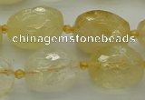 CNG5606 15.5 inches 12*16mm - 15*22mm faceted nuggets citrine beads