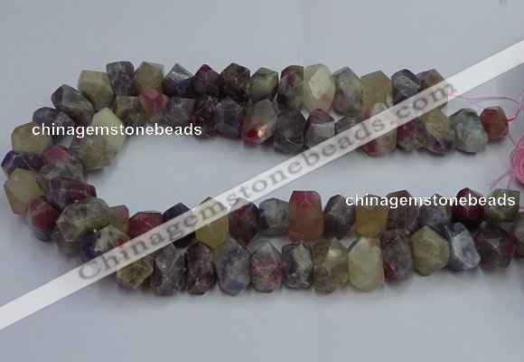 CNG5627 15.5 inches 10*14mm - 13*18mm faceted nuggets tourmaline beads