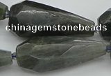 CNG5644 15.5 inches 15*35mm - 18*45mm faceted teardrop labradorite beads