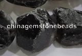 CNG565 15.5 inches 16*20mm faceted nuggets smoky quartz beads