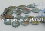 CNG5673 15.5 inches 25*35mm - 30*40mm freeform aquamarine beads