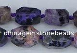 CNG5685 15.5 inche 12*16mm - 15*20mm faceted nuggets charoite beads